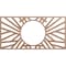 Ekena Millwork Hoover Wood Fretwork Pierced Ceiling Medallion, Wood (Paint Grade), 26"W x 13"H x 9 5/8"ID x 3/8"T CMWP26X13X0375HOMF - alternate 1